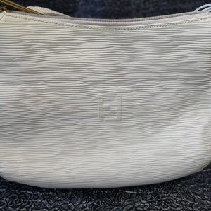 Vintage Fendi Off White Medium Hobo& Crossbody Bag